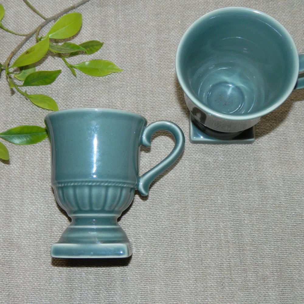 Set of 2 Wedgewood Cups English Terrace Foliage